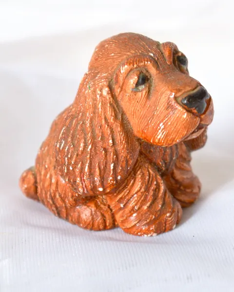 Perro cocker de cerámica